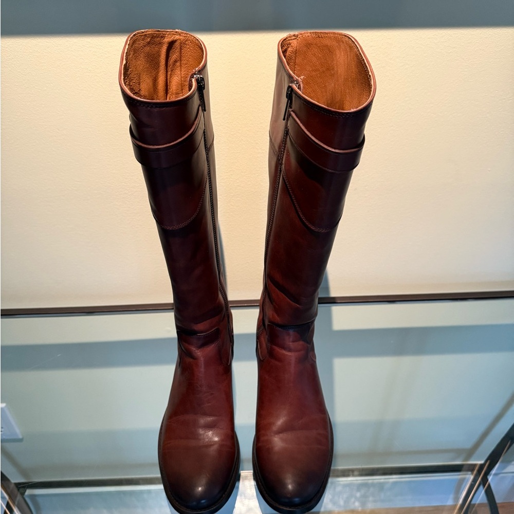 Frye Molly Button tall Leather Knee-High Boots